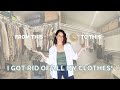 I GOT RID OF ALL MY CLOTHES | capsule wardrobe during weight gain | maxed out to minimal series