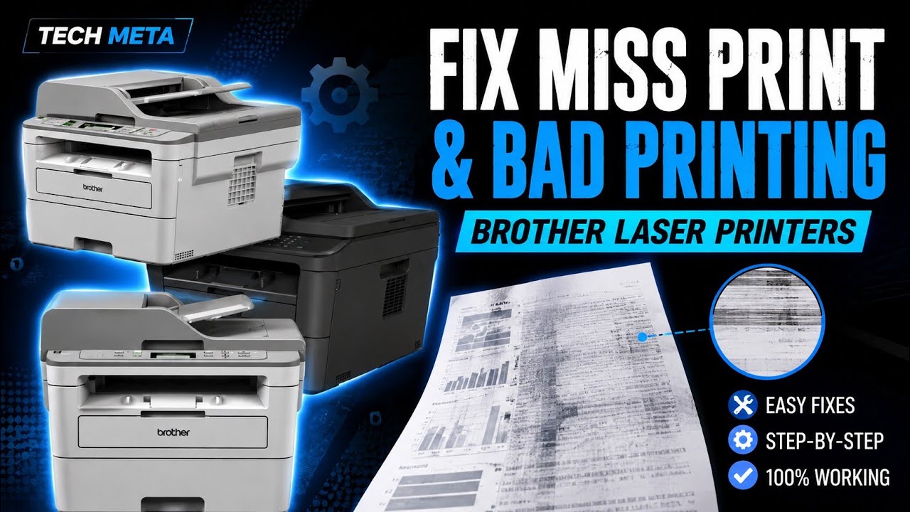 How to Fix Miss Print & Bad Printing in Brother Laser Printers | Easy ...