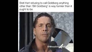 Bret Hart saying Bill Goldberg. - credit @Wrestling80s90s Net Worth