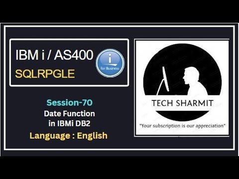 Date function in db2 sql  | SQLRPGLE | ibmi training | sqlrpgle as400 | db2 | db2 view