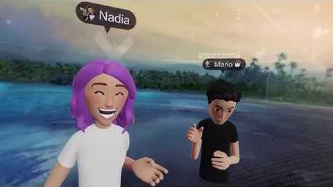 Nadia and Mario Exploring FB Spaces (Social VR)