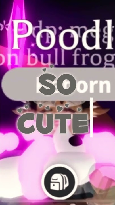 MAKING A NEON POODLE! -adopt me- #viral #roblox #adoptme #trending #