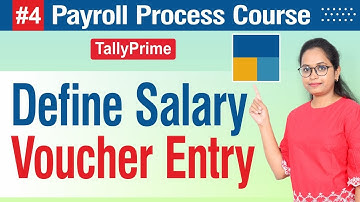 #4 Payroll Course: Define Salary & Voucher Entry in Tally Prime