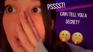 ASMR Telling You My Secrets 😳✨🤫 (lofi, up close inaudible whispering)