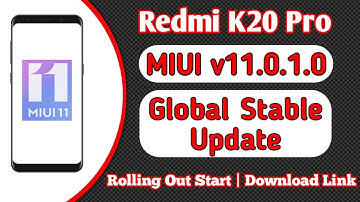 Redmi K20 Pro MIUI 11.0.1.0 with Android 10 Global Stable Update Rolling Out Start | Download Link