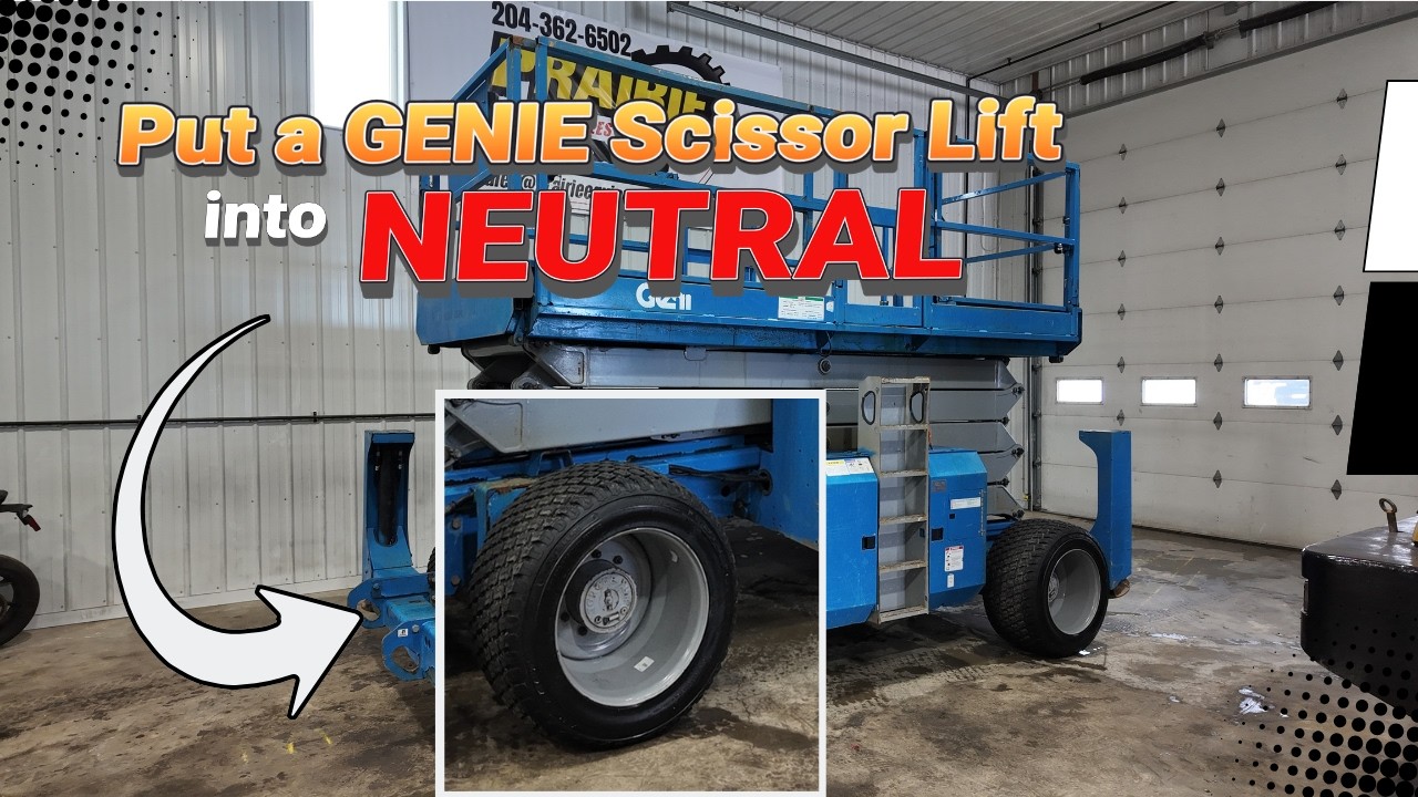 How to put a GENIE Scissor lift / Boom lift into neutral - YouTube