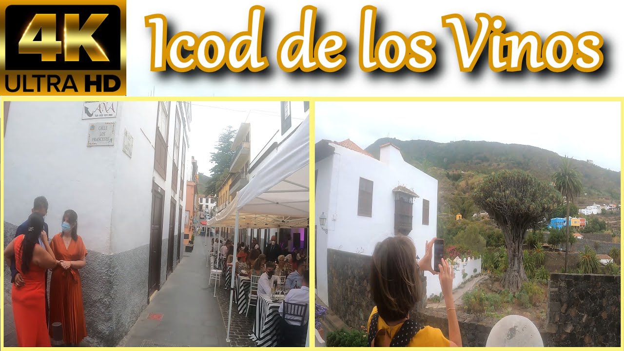 TENERIFE | Icod de los Vinos [Drago Milenario] 🌳 Historic Place | August 2021 | Walking Tour [4K]