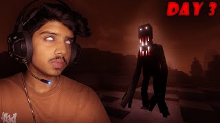 DAY 3 of surviving in Horror Minecraft (CAVE HORROR PROJECT) #minecraft
