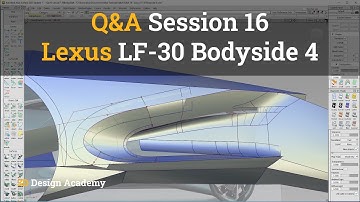 Autodesk Alias Tutorials I Q&A 16 - Lexus LF-30 Bodyside 4
