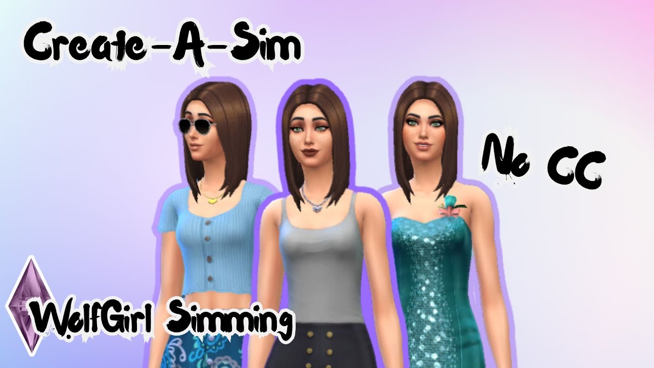 🎀ANNA PALMER | The Sims 4 | Create A Sim | No CC - YouTube