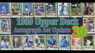 1989 Upper Deck Autographed Progress Report 30 -  250 Cards Now Autographed And In The Set! 5 More.