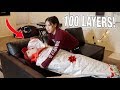 100 LAYERS OF CHRISTMAS WRAP! *GONE WRONG*