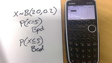 Casio Graphical Calculators:  Binomial Probability