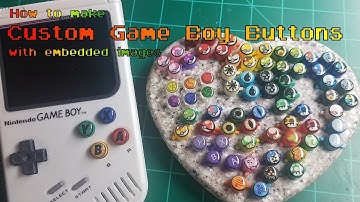 How to make custom "3D" Game Boy buttons with embedded images