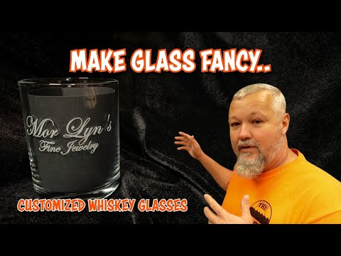 Make glass FANCY.. customized whiskey glasses