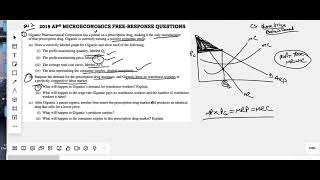 2019 (Set 2) AP Micro FRQ#1 (Monopoly, Labor)