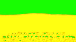 yellow water screen filling in green screen free stock footage