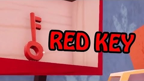 HELLO NEIGHBOR BETA 3 RED KEY