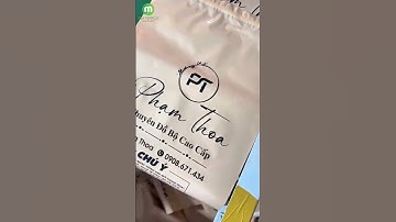 In túi niêm phong shop thời trang, túi đóng gói hàng