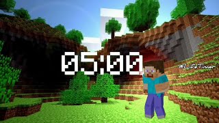 5 Minute Minecraft Dancing Timer | Fun Countdown! #minecraft #timer