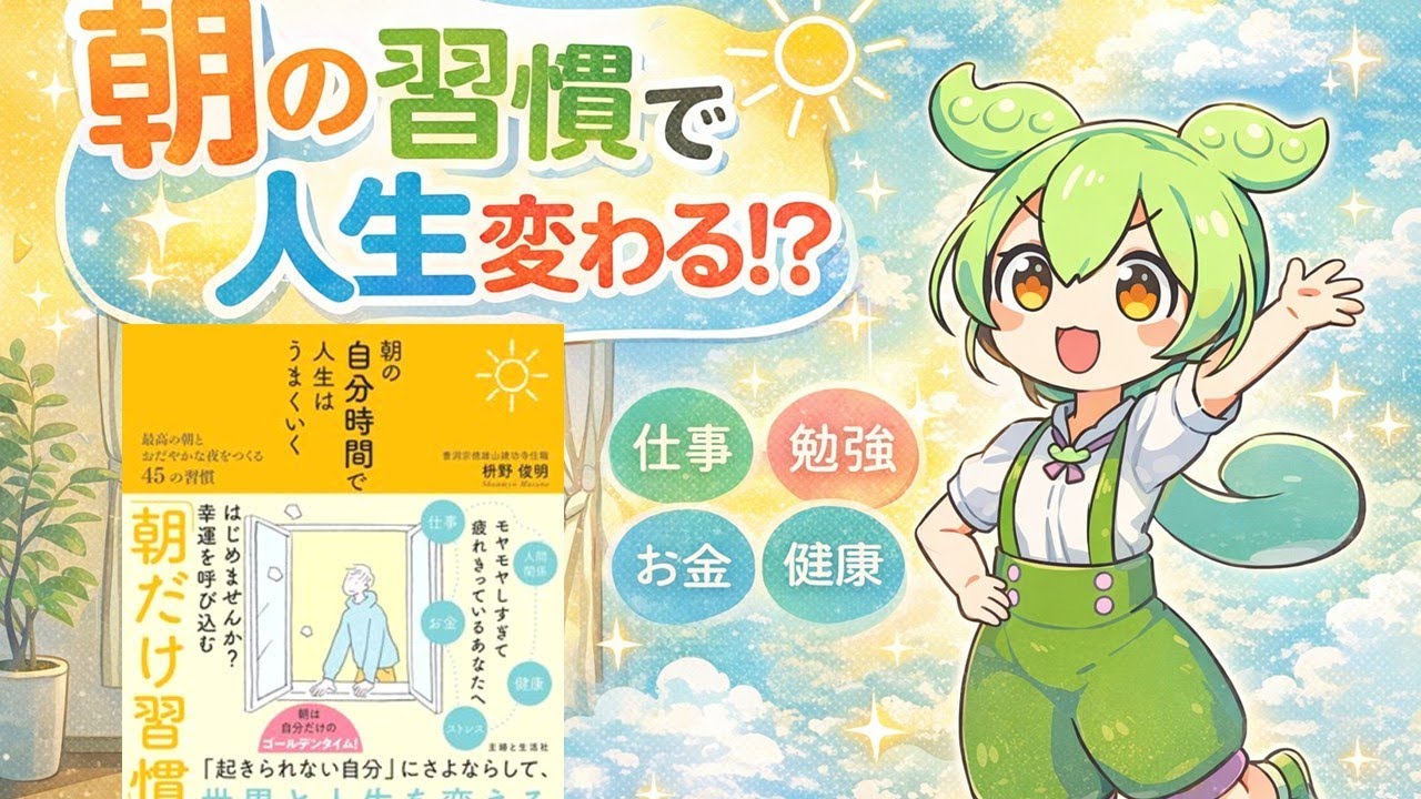 【本要約】朝の自分時間で人生はうまくいく