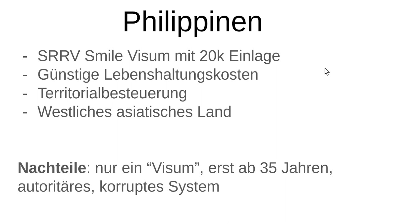 Staatennlos.ch: Wohnsitz Philippinnen