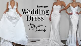 SHOWPO TRY ON HAUL | Affordable Wedding Dresses! 🤍 screenshot 1