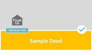 Step 11 - Sample Deed