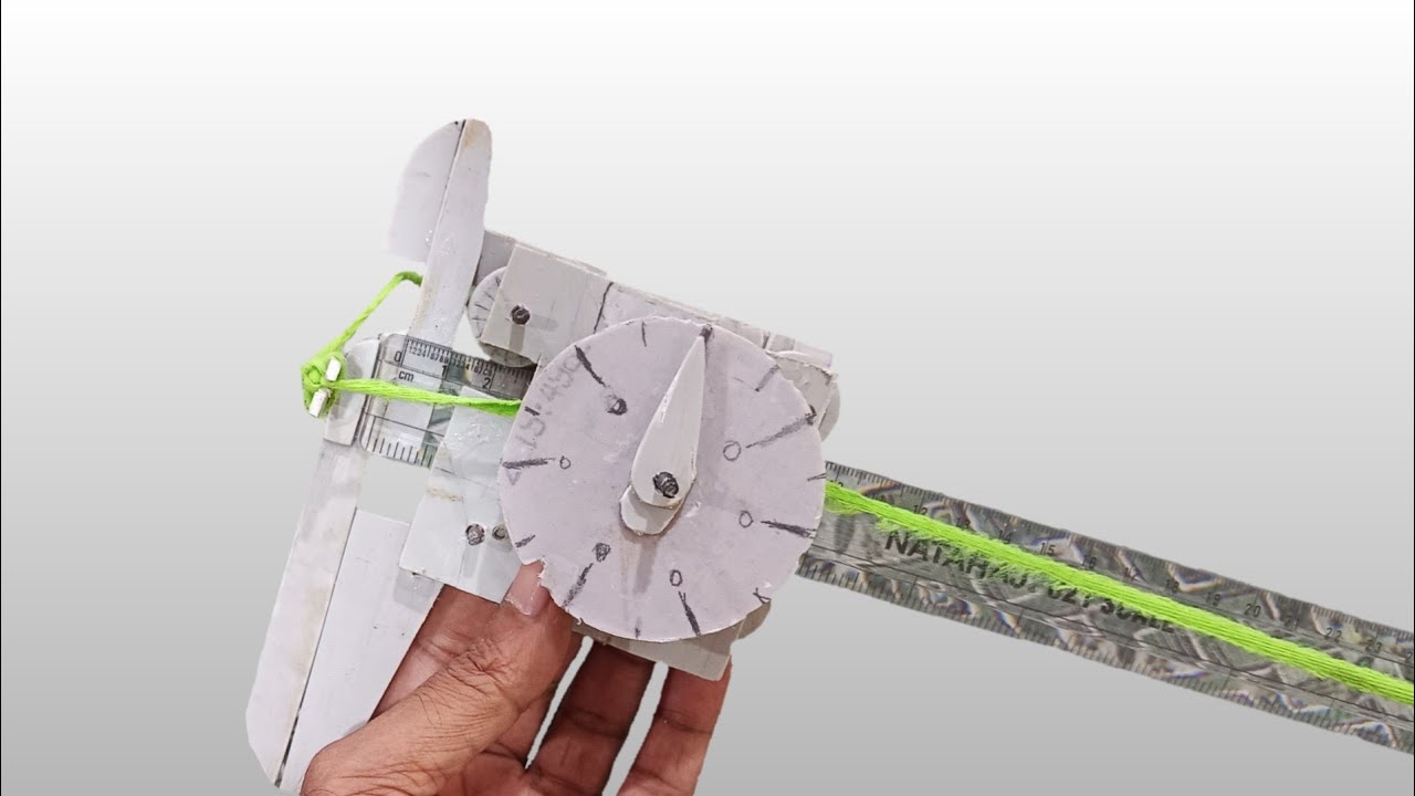 how to make vernier caliper with pvc pipe - YouTube