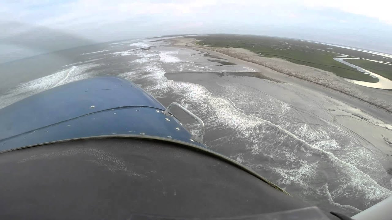 A view of Myrtle Island from the survey plane