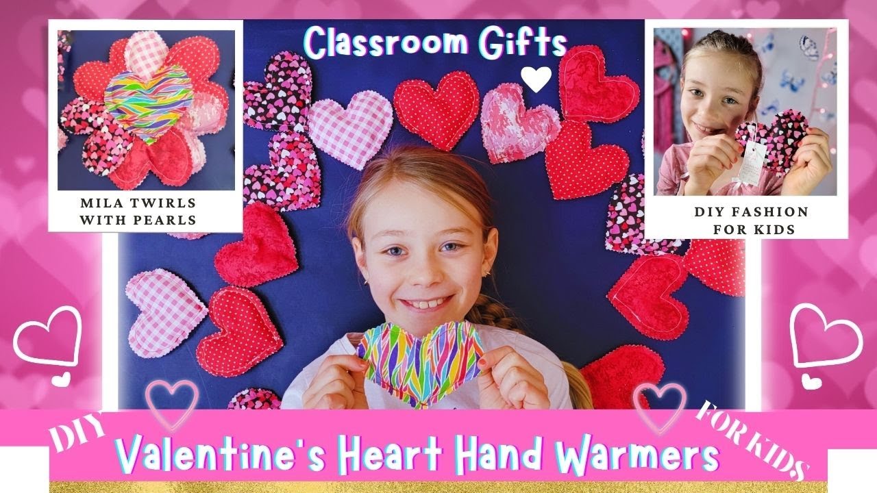 DIY Heart‑Shaped Hand Warmers | Easy Valentine’s Day Craft for Kids | Easy Sewing Project for Kids