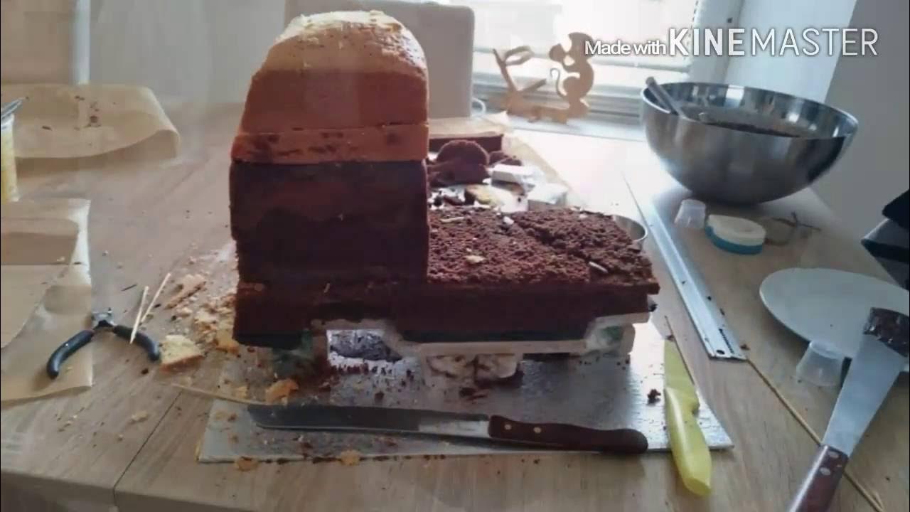 LKW Fondant Torte selber machen / Truck Fondant Cake - DIY / 3D Motivtorte  