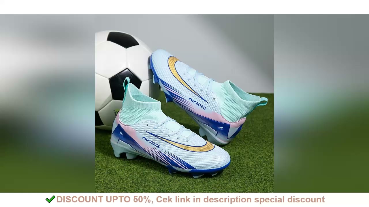 New Men Football Boots Drop Shipping Breathable Outdoor Unisex Soccer Shoes Ultralight Non-Slip Spor