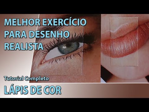 Tutorial de desenho realista com lápis de cor - Completo