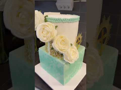 A Cake Fit for Royalty — White Rose Cake