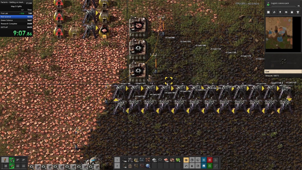 Factorio 1.1.5 Getting on Track Like a Pro (GOTLAP%) Speedrun Map D Run ...