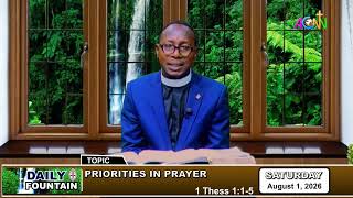 DAILY FOUNTAIN DEVOTIONAL FOR AUGUST 01, 2026 -  THE REV'D SAMSON BABATUNDE OJEWUMI