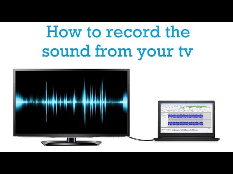 How to record audio from tv on your laptop/PC