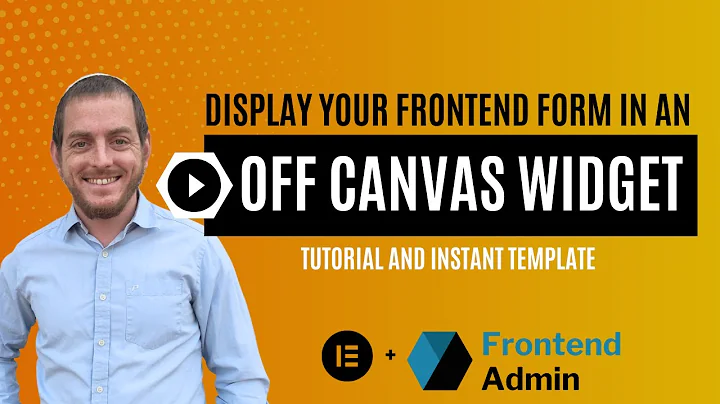Wordpress Frontend Forms in Elementor Pro Off Canvas Widget
