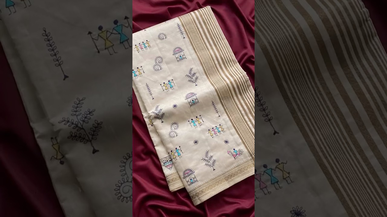 Designer Tussar Embroidered Saree