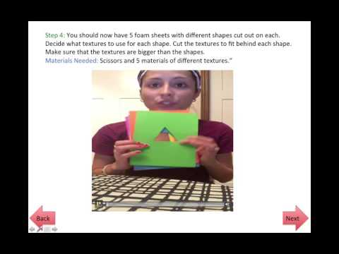 ELearningCourseVideo-How to make a Touch and Feel Shapes Book