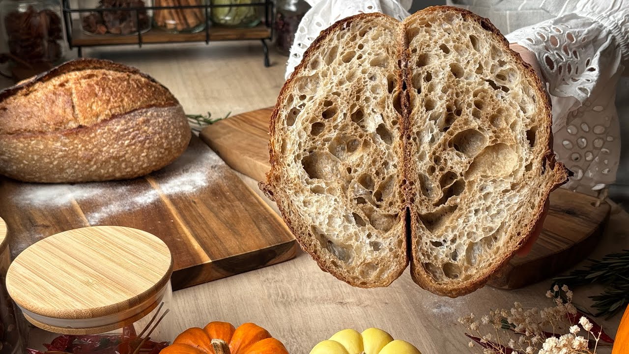 LOOK AT THIS CRUMB | Dreamy Sourdough Bread with an Open Crumb