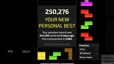 Jstris Ultra WORLD RECORD - 250,276