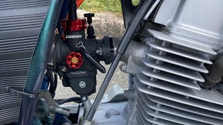 Nibbi Carb on Honda CB250 engine Honda Nighthawk 250 build.