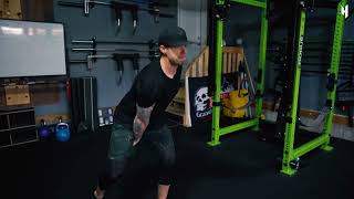 Split Stance Single Arm KB Russian Swing