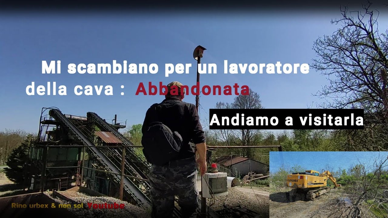 Esplorazione urbana mi scambiano per un addetto ai lavori della cava Abbandonata Pazzesco