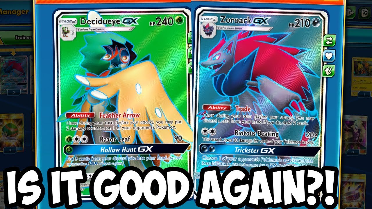 Great Deck Again?! Zoroark GX/Decidueye GX! Giving Zoroark OHKOs