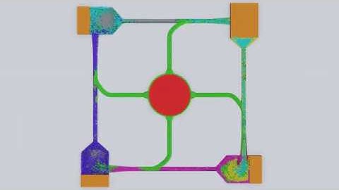 Particle Simulation #24 : Move Like Fluid Simulation