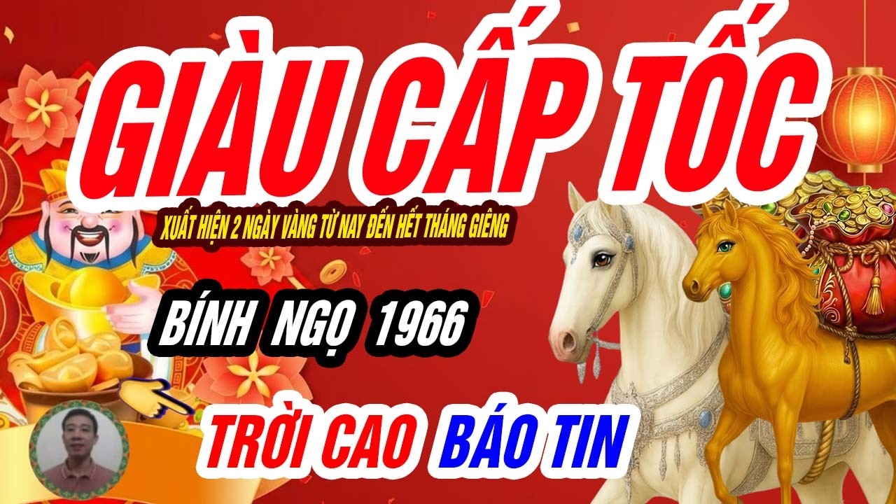 🐎 Thời Cơ Đến Rồi! BÍNH NGỌ 1966 Xuất Hiện 2 Ngày Vàng Xoay Chuyển Vận May – Tiền Về Dồn Dập