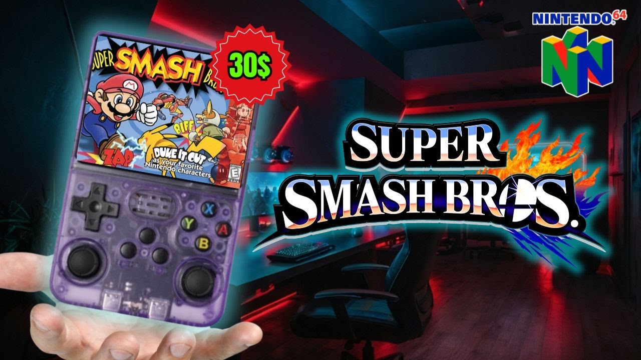 Playing Super Smash Bros. On This 30$ Gaming Console | R36S Gameplay 2025